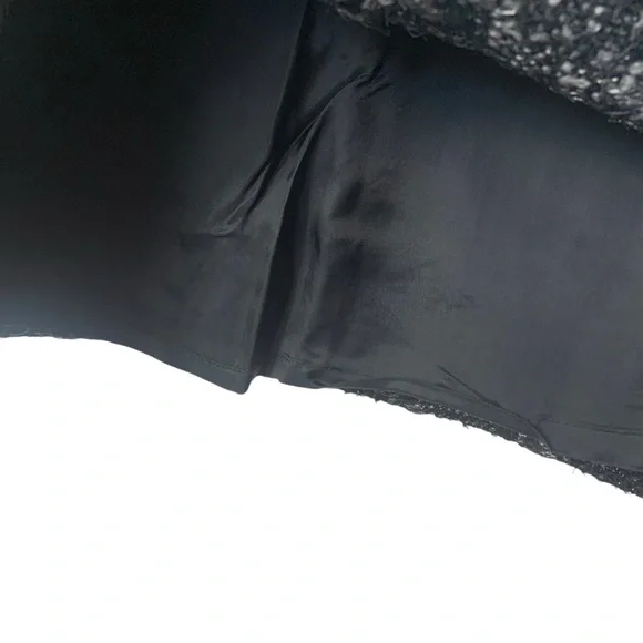 Tory Burch Leather Trimmed Tweed Pencil Skirt Wool Blend - Picture 8 of 9